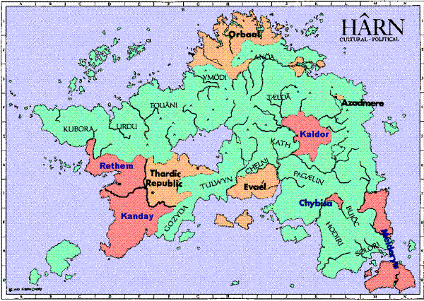 [Map of Harn, copyright Columbia Games Ltd. Modified by Jonathan M Davidson and used with his permission]